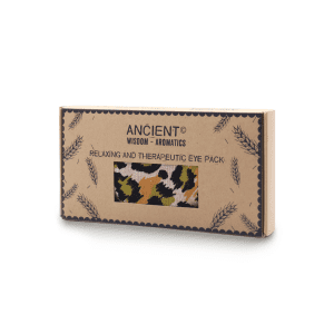 Lavender Natural Cotton and Juco Eye Pillow in Gift Box - Night Leopard